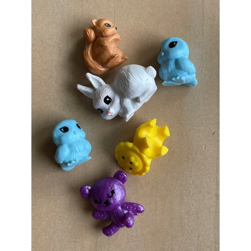 Barbie Toy Animal Figure Accessory Lot Bear Fox Lion Rabbits Lamb Birds Octopus